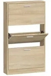 vidaXL Schuhschrank Eichen-Optik 59x17x108 cm Holzwerkstoff