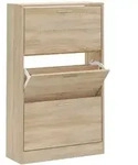 vidaXL Schuhschrank Sonoma-Eiche 63x24x103 cm Holzwerkstoff