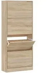 vidaXL Schuhschrank Sonoma-Eiche 63x24x147 cm Holzwerkstoff