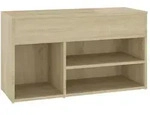 vidaXL Schuhbank Sonoma-Eiche 80x30x45 cm Holzwerkstoff