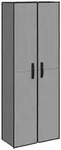 vidaXL Schuhschrank Grau 60x30x166 cm Stoff