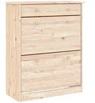 vidaXL Schuhschrank ALTA 77x35x96 cm Massivholz Kiefer