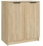 vidaXL Schuhschrank Sonoma-Eiche 59x35x70 cm Holzwerkstoff