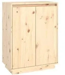 vidaXL Schuhschrank 60x35x80 cm Massivholz Kiefer