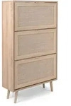 Finori Schuhschrank Bali 49A Sonoma-Eiche und Raffia-Druck