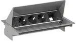 BACHMANN CONEO SET 3x Schutzkontakt 1x ABD, silberfarben