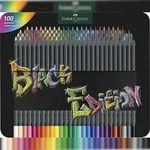 FABER-CASTELL Faber Castell Buntstift BlackEdition 3,3 mm 100er Metalletui