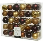 Christmas Decorations 60 Weihnachtskugeln 6-7cm Kunststoff Ornamente...