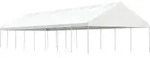 vidaXL Pavillon mit Dach Wei&szlig; 17,84x5,88x3,75 m Polyethylen
