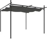 vidaXL Pergola mit Schiebedach Anthrazit 295x292x230 cm