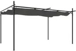 vidaXL Pergola mit Schiebedach Anthrazit 395x292x230 cm