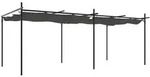 vidaXL Pergola mit Schiebedach Anthrazit 589x292x230 cm