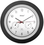 Mebus 19449 Wanduhr Digitale Wanduhr Rund Schwarz, Wei&szlig;