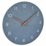 TFA-Dostmann 60.3054.06 Wanduhr Quarzwanduhr Kreis Blau