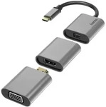 Hama 6in1 Video-Adapter-Set, USB-C, HDMITM, Alu, 4K