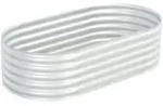 vidaXL Garten-Hochbeet 160x80x44 cm Verzinkter Stahl Silbern