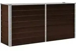 vidaXL Garten-Hochbeet Braun 160 x 40 x 77 cm Verzinkter Stahl