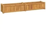 vidaXL Hochbeet 150x30x25 cm Massivholz Teak