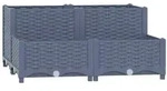 vidaXL Hochbeet 80x80x38 cm Polypropylen