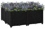 vidaXL Hochbeet 80x80x38 cm Polypropylen