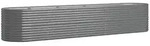 vidaXL Hochbeet Verzinkter Stahl 368x80x68 cm Grau