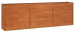 vidaXL Hochbeet Rostig 240x40x77 cm Cortenstahl