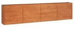 vidaXL Hochbeet Rostig 320x40x77 cm Cortenstahl