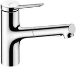 hansgrohe Zesis M33 Einhebel-K&uuml;chenmischer 150, Metall Ausziehbrause, 2jet, sBox,