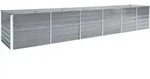 vidaXL Garten-Hochbeet Verzinkter Stahl 480x80x77 cm Grau