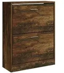vidaXL Schuhschrank R&auml;uchereiche 63x24x81 cm Holzwerkstoff