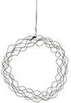 StarTrading LED Lichtkranz Dekokranz T&uuml;rkranz Wandkranz 30 LED D: 35cm in schwarz