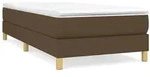 vidaXL Boxspringbettgestell Dunkelbraun 90x200 cm Stoff