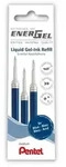 Pentel EnerGel Tintenrollermine 0,4 mm Blau 3 St&uuml;ck