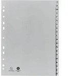 Exacompta Register 1720B DIN A4 20tlg A-Z PP grau