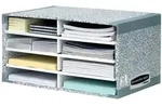 Bankers Box Sortierstation System 08750EU 49x26x31cm grau/wei&szlig;