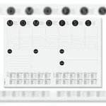 Sigel HO506 Papier-Schreibunterlage A3 mit 2-Jahres-Kalender, Wochenplaner,