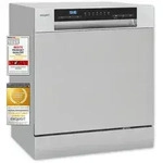 Exquisit Geschirrsp&uuml;ler GSP508-030D silber | Sp&uuml;lmaschine 55 cm | Power+ | ECO