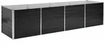 vidaXL Garten-Hochbeet Anthrazit 320 x 80 x 77 cm Verzinkter Stahl