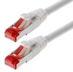 Helos Patchkabel S/FTP Cat 6 weiss 7,5m