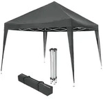 tectake Faltbarer Pavillon Linosa 3x3 m 300 x 300 x 255 cm Grau