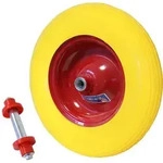 Baumarktplus Schubkarrenrad Vollgummi 4.00-8 / 4.80 mit Achse 200 Kg Ersatzrad
