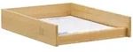 Relaxdays Dokumentenablage Holz, DIN A4 Papierfach, B&uuml;ro, Schreibtisch, flach,