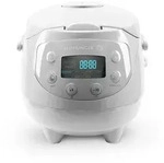 Reishunger Digitaler Mini Reiskocher und Dampfgarer, Grau - Timer - kleiner