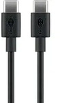Goobay 66316 USB-CTM Lade- und Synchronisationskabel, 0.5 m, Schwarz - f&uuml;r Ger&auml;te
