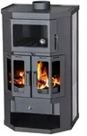EEK A Kaminofen mit Backfach+Herdplatte Victoria Taro 2F, schwarz &ndash; 9,51 kW