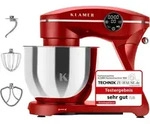 KLAMER K&uuml;chenmaschine 1800W, Knetmaschine mit 6 Liter Edelstahl Sch&uuml;ssel, 10