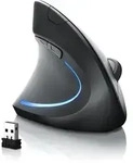 CSL - Maus kabellos f&uuml;r Linksh&auml;nder - Vertikalmaus Bluetooth und 2,4 Ghz Wireless