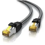 Primewire Patchkabel CAT 7 Rohkabel mit Baumwollummantelung - Gigabit Ethernet...