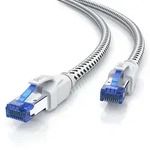 Primewire Patchkabel CAT 8 mit Baumwollummantelung - Gigabit Ethernet LAN Kabel...