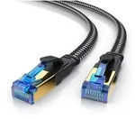 Primewire Flachbandpatchkabel CAT 8 mit Baumwollummantelung - Gigabit Ethernet...